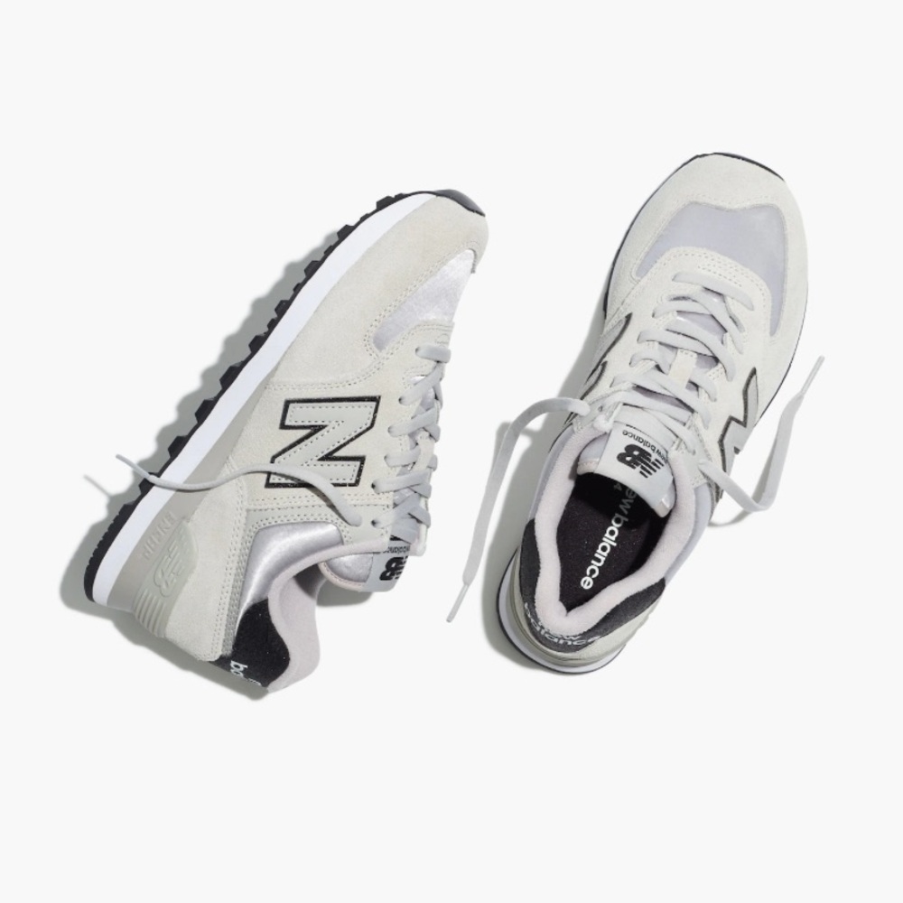 Madewell x New Balance Light Gray and White Women's Sneakers